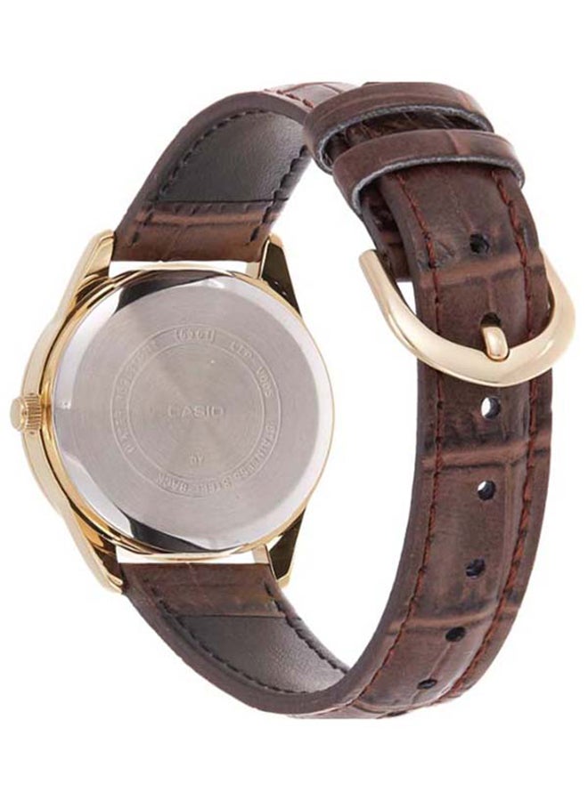 CASIO Women's Leather Analog Wrist Watch LTP-V005GL-7BUDF  - Image 4