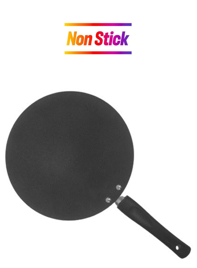 Non Stick Concave Flat Tawa Black 28cm  - Image 1