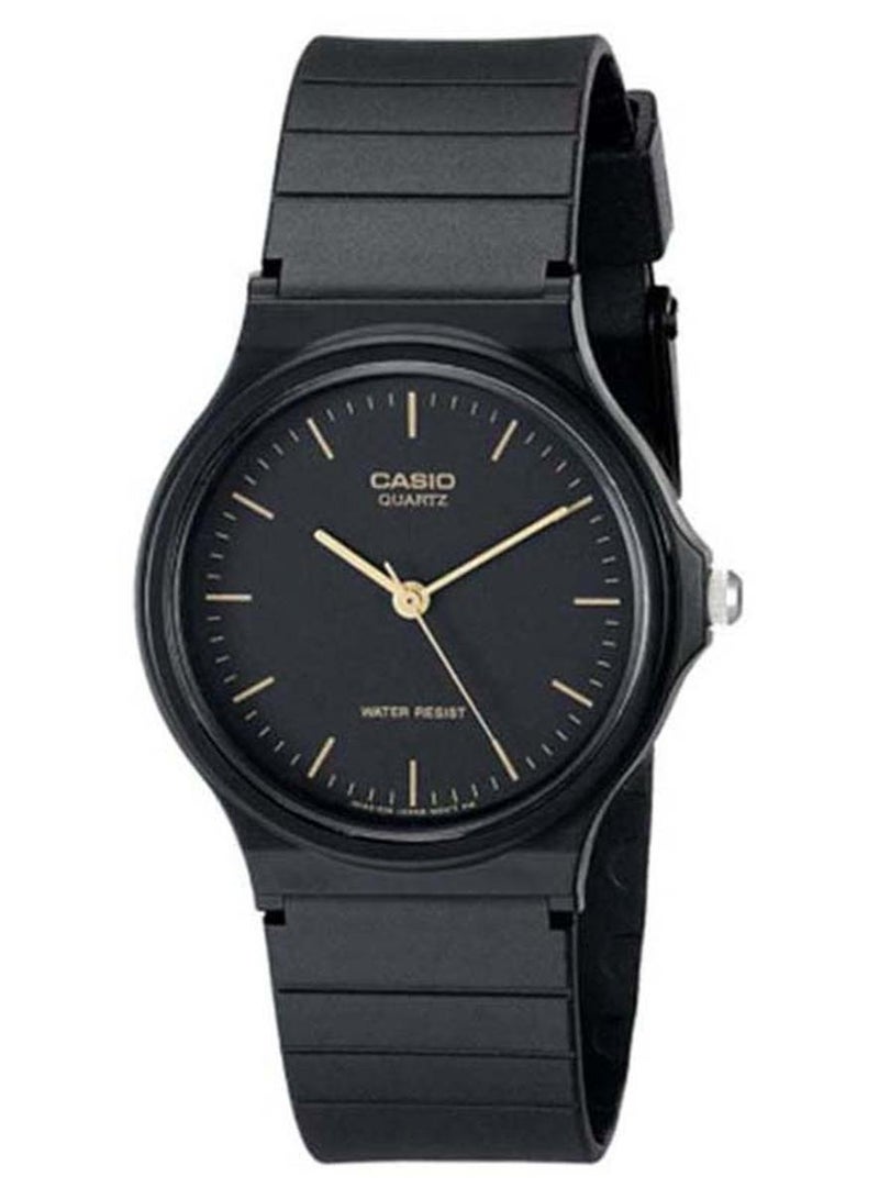 كاسيو ساعة يد إنتيسر بعقارب طراز MQ-24-1ELDF - 35 مم - أسود للرجال - Image 1