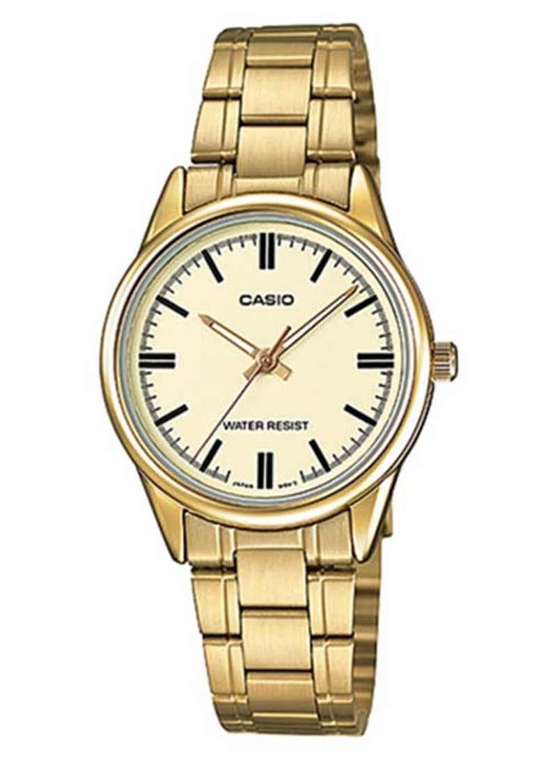 CASIO Women's Stainless Steel Analog Wrist Watch LTP-V005G-9AUDF - Image 1