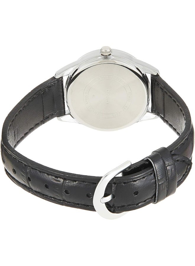CASIO Women's Leather Analog Wrist Watch LTP-V005L-7BUDF - Image 3