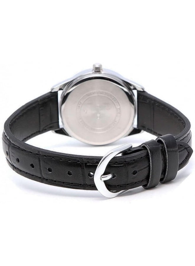 CASIO Women's Leather Analog Wrist Watch LTP-V005L-7BUDF - Image 5