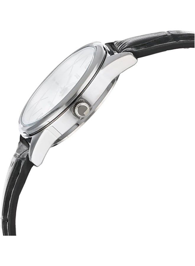 CASIO Women's Leather Analog Wrist Watch LTP-V005L-7BUDF - Image 4