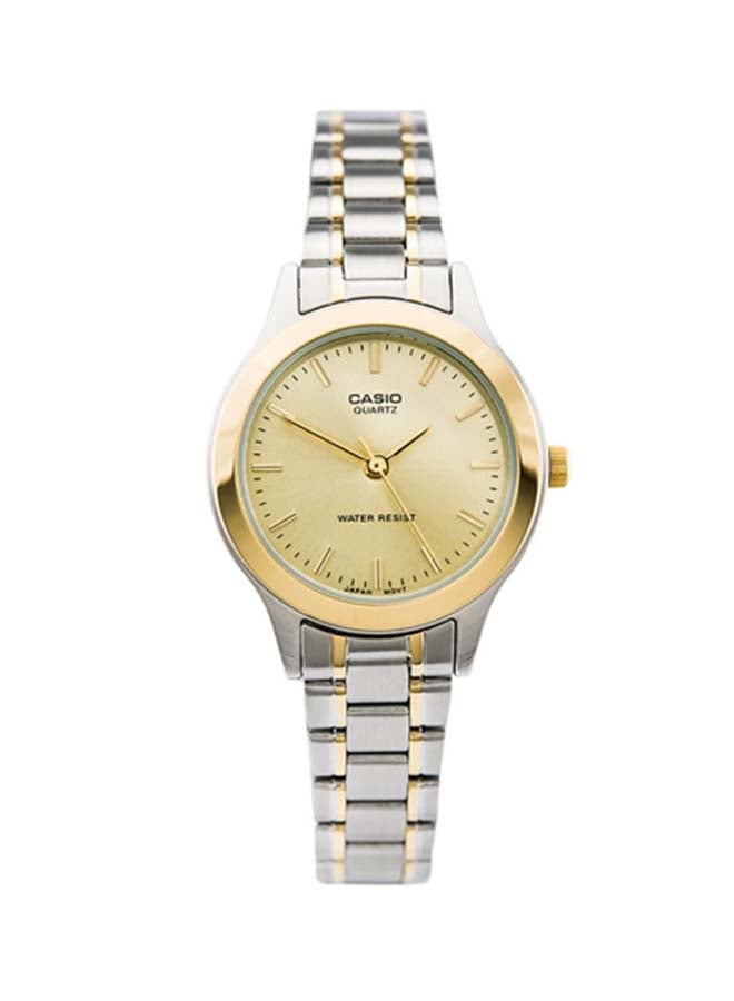 CASIO Women's Stainless Steel Analog Wrist Watch LTP-1128G-9ARDF - Image 1