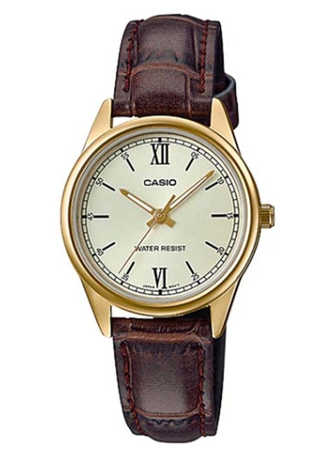 Women's Dress Water Resistant Analog Watch LTP-V005GL-9BUDF