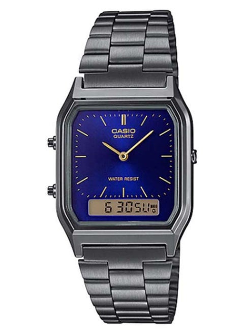 Men's Stainless Steel Analog Digital Wrist Watch AQ-230GG-2ADF - 33 mm - Grey