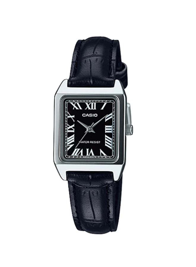 CASIO Women's Leather Analog Wrist Watch LTP-V007L-1BUDF - Image 1