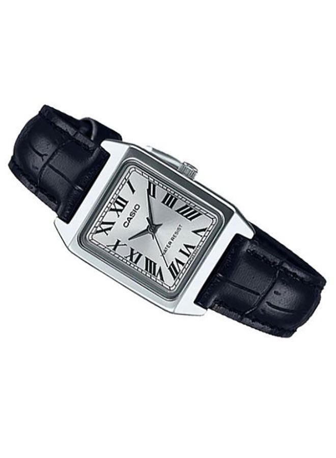 كاسيو ساعة يد بعقارب وسوار من الجلد طراز LTP-V007L-7B1UDF للنساء - Image 2