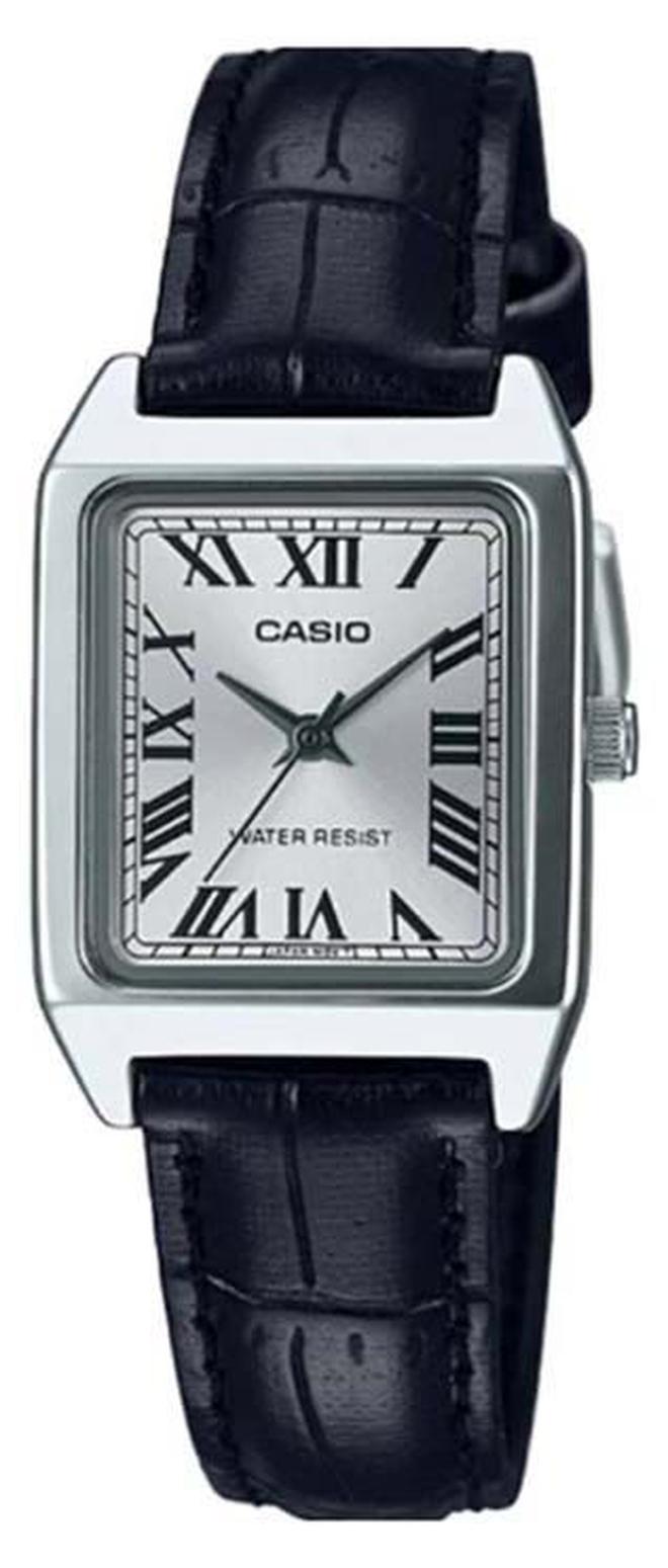 CASIO Women's Leather Analog Wrist Watch LTP-V007L-7B1UDF - Image 1