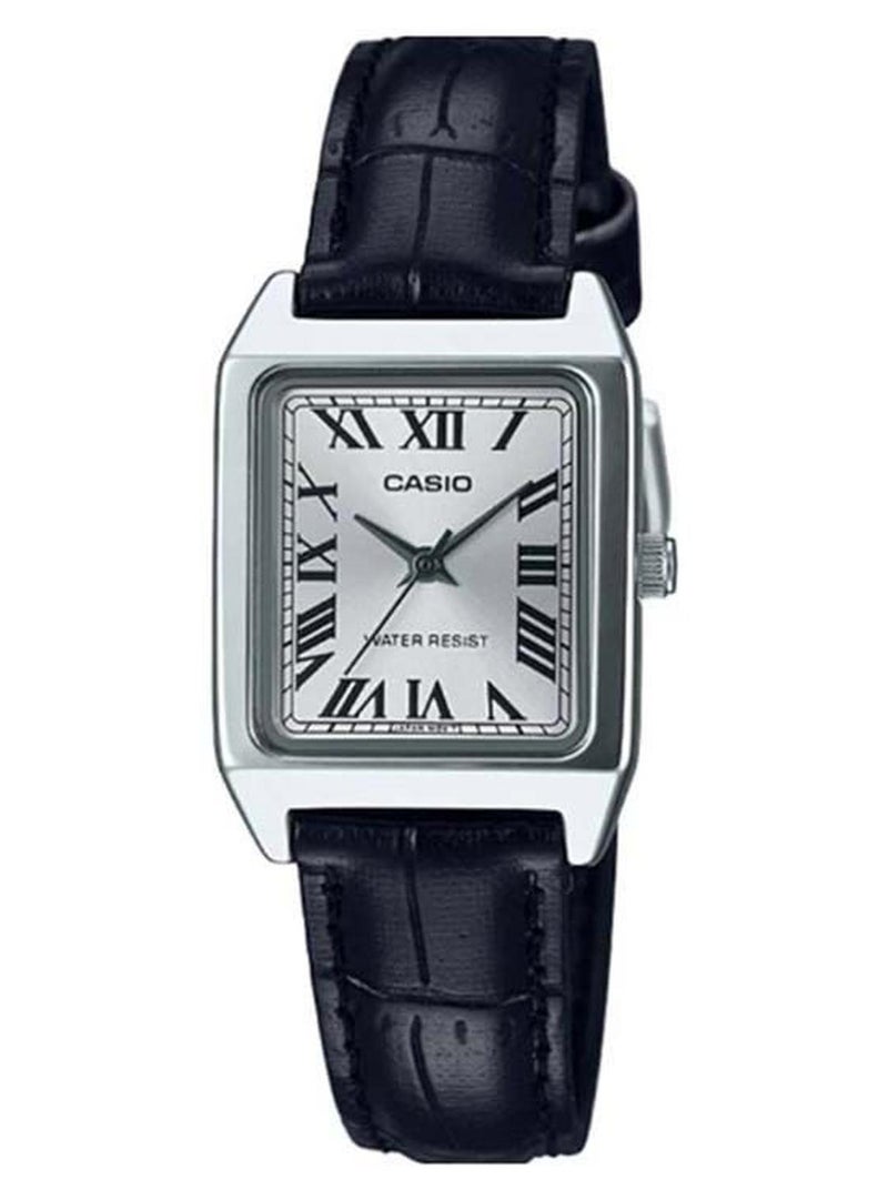 كاسيو ساعة يد بعقارب وسوار من الجلد طراز LTP-V007L-7B1UDF للنساء - Image 1