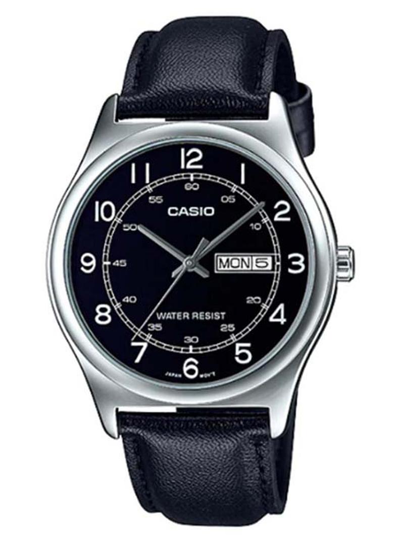 كاسيو ساعة يد بعقارب وسوار من الجلد طراز MTP-V006L-1B2UDF للرجال - Image 1