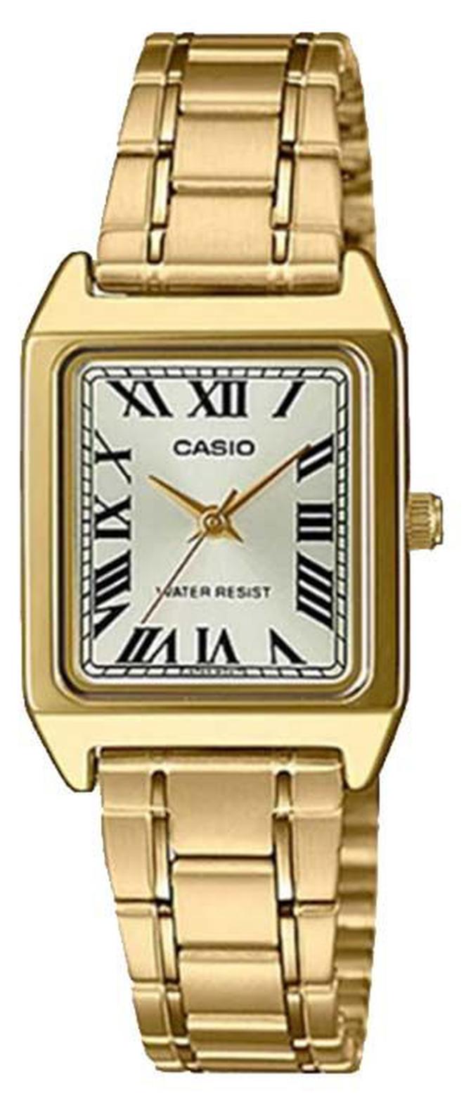 CASIO Women's Stainless Steel Analog Wrist Watch LTP-V007G-9BUDF - 33 mm - Gold - Image 1