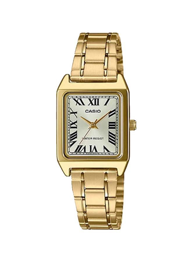 CASIO Women's Stainless Steel Analog Wrist Watch LTP-V007G-9BUDF - 33 mm - Gold - Image 1