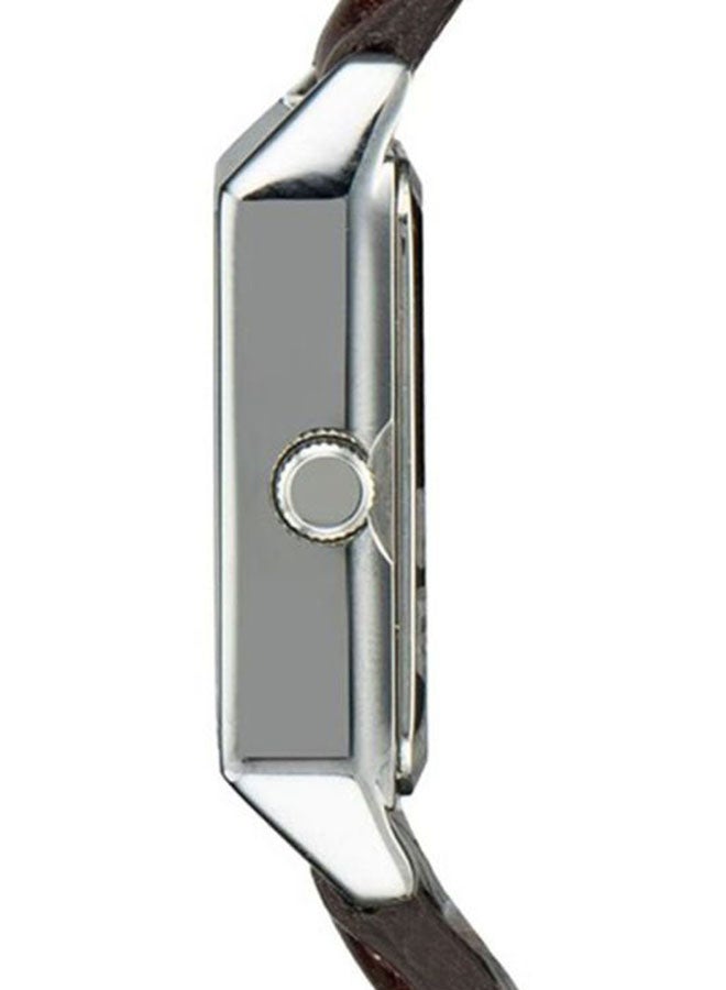 كاسيو ساعة يد بعقارب وسوار من الجلد طراز LTP-V007L-9BUDF - 22 مم - لون بني للنساء - Image 5