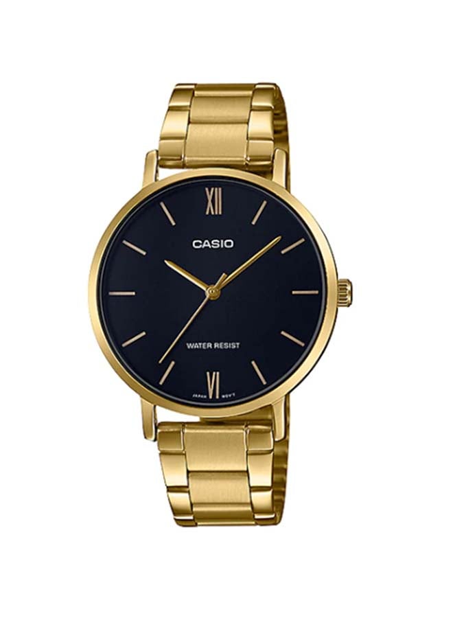 CASIO Stainless Steel Analog Wrist Watch LTP-VT01G-1BUDF - 34 mm - Gold - Image 1