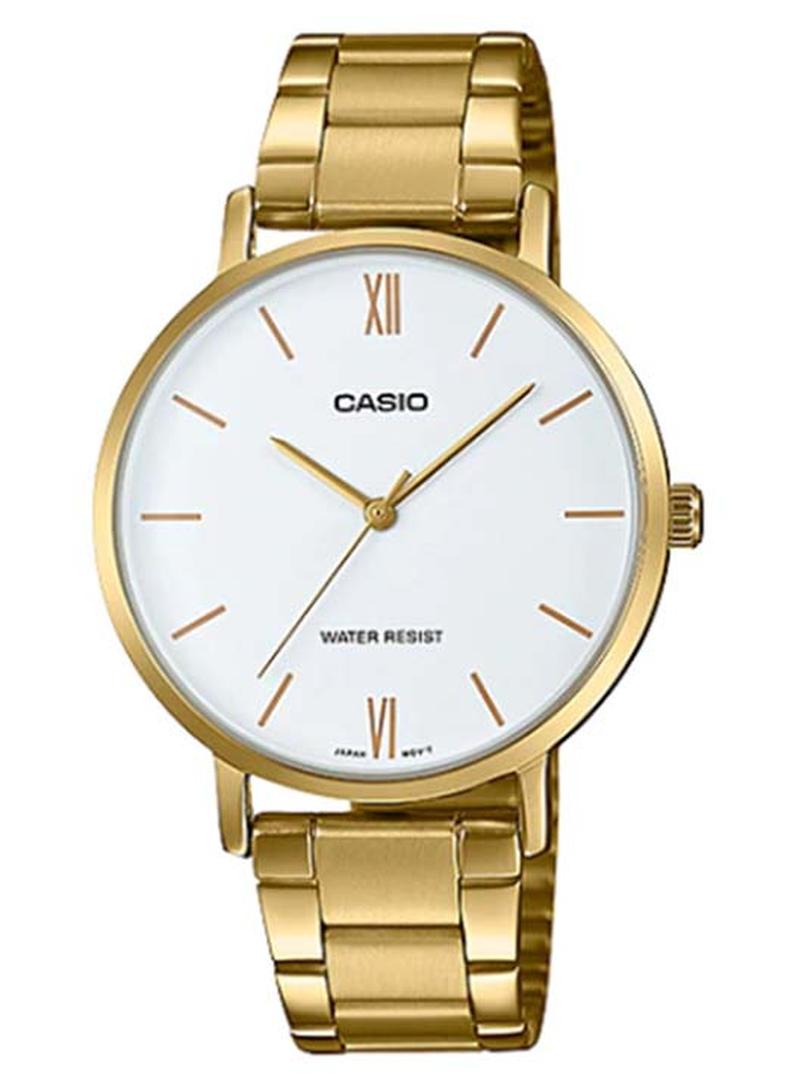 CASIO Women's Stainless Steel Analog Wrist Watch LTP-VT01G-7BUDF - 40 mm - Gold - Image 1