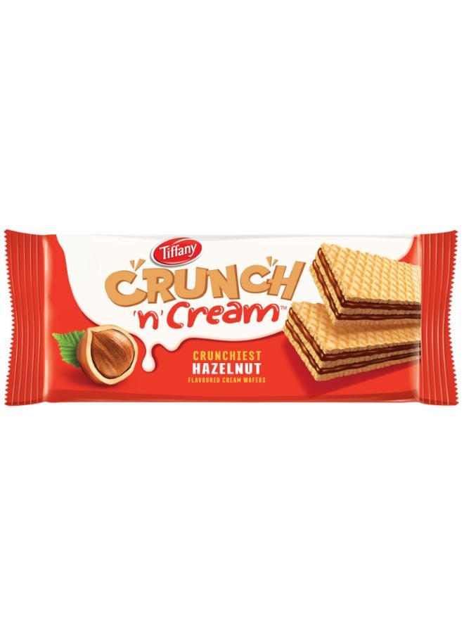 Tiffany Crunch N Cream Hazelnut Flavoured Cream Wafers 65grams - Image 1
