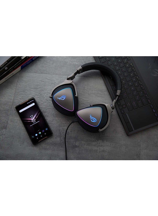 ASUS - ROG Delta Gaming Headset | Headset With Mic And Hi-Res Ess Quad-Dac | Compatible Gaming Headphones For PC, MAC, PS4, Xbox One | Aura Sync RGB Lighting - Image 1