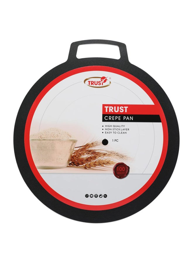 Trust Aluminium Crepe Pan Black 40cm  - Image 1