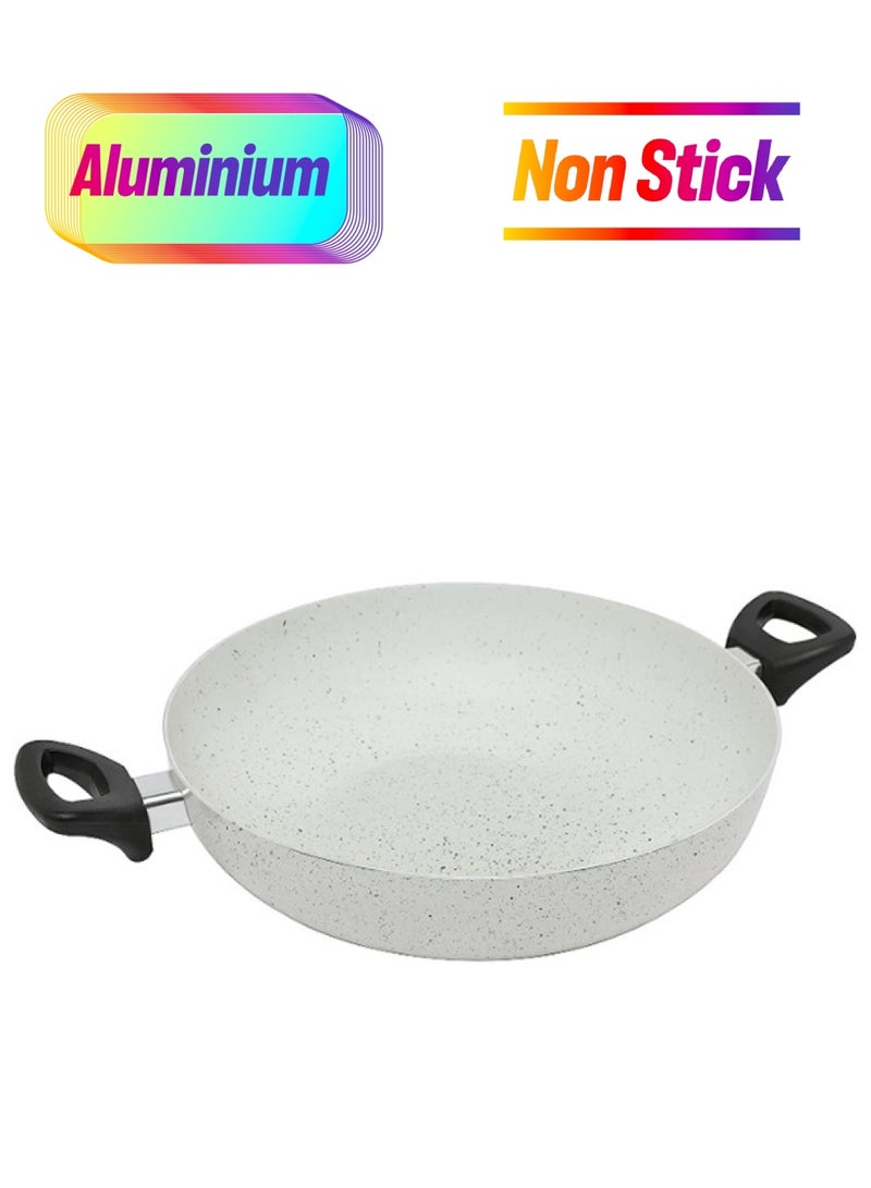 Aluminium Wok Pan White 28cm - pnsku/N40133039A/45/_/1739788596/da95abb2-0149-4be0-9bce-94dd25a200c5