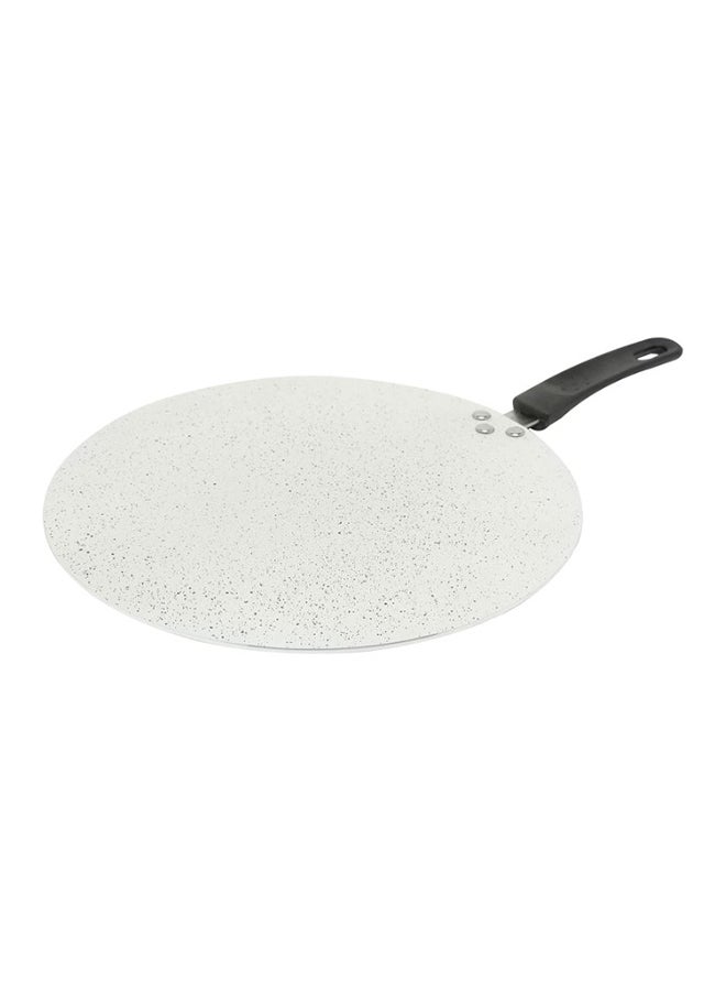 Trust Aluminium Flat Pan White 30cm - Image 1