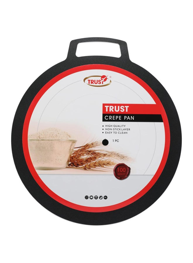 تراست مقلاة لطهي الكريب مصنوعة من الألومنيوم أسود 30سم - Image 1