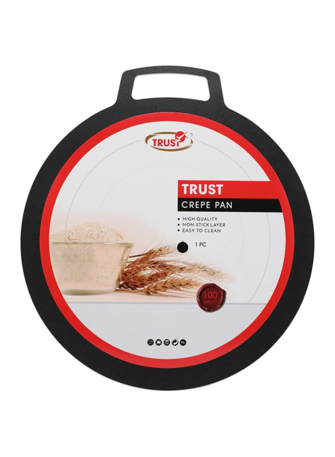 Trust Aluminium Crepe Pan Black 50cm  - Image 1