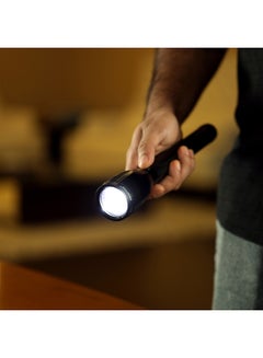 GEEPAS Waterproof Rechargeable  LED Flashlight| Perfect for Indoor and Outdoor Use, 4 Hours Continuous Working 5000mAH Li-ion Battery | With Aircraft Aluminum Housing| Black GFL3894N Black 21.7cm  - Image 5