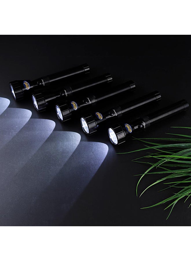 جيباس مصباح يدوي 5 في 1 LED قابل للشحن بسطوع مرتفع وضوء أبيض بارد عبة عائلية أسود 17.5سم  - Image 2