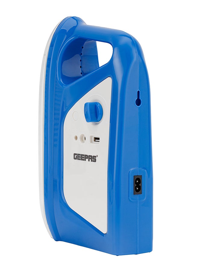 GEEPAS - Geepas GSE5583 36-Pcs Rechargeable Solar LED Lantern with USB Mobile Charging Output - Mega Luminous Lantern | Ideal for Power Outages Emergencies Household Use White/Blue 29cm - Image 1