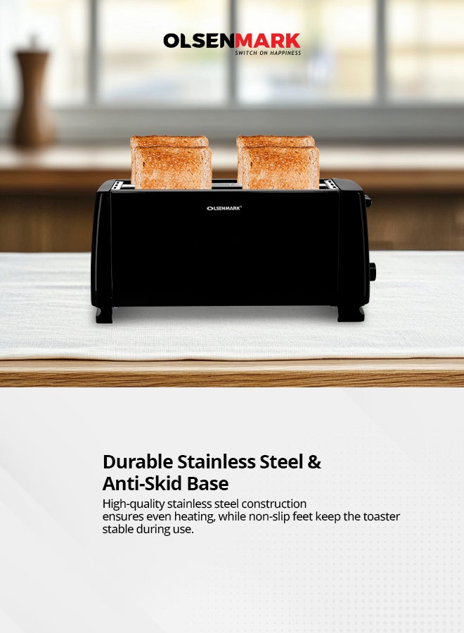 أولسنمارك ماكينة تحميص الخبز 1400 W OMBT2399 أسود - Image 5