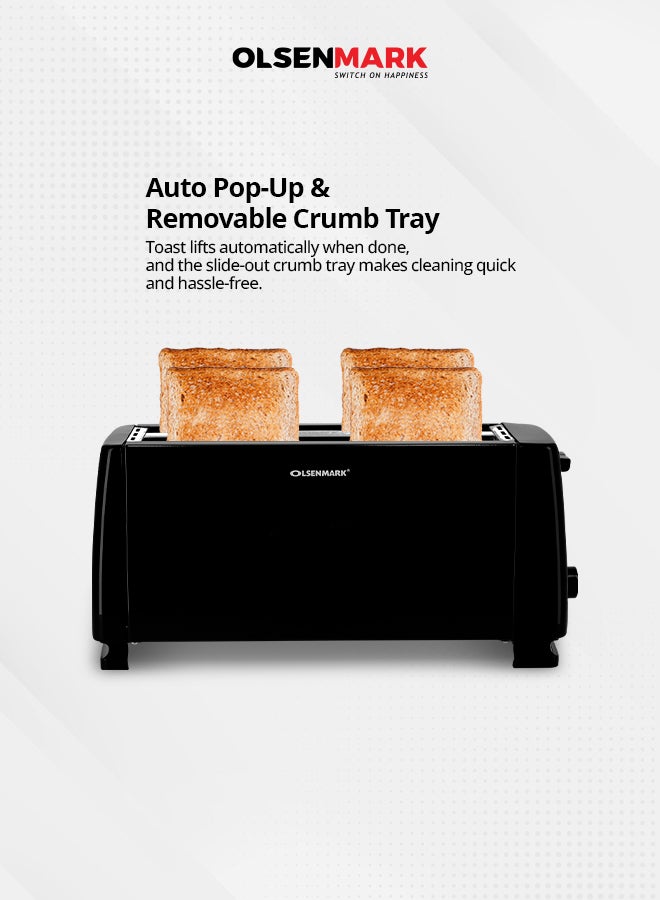 أولسنمارك ماكينة تحميص الخبز 1400 W OMBT2399 أسود - Image 3