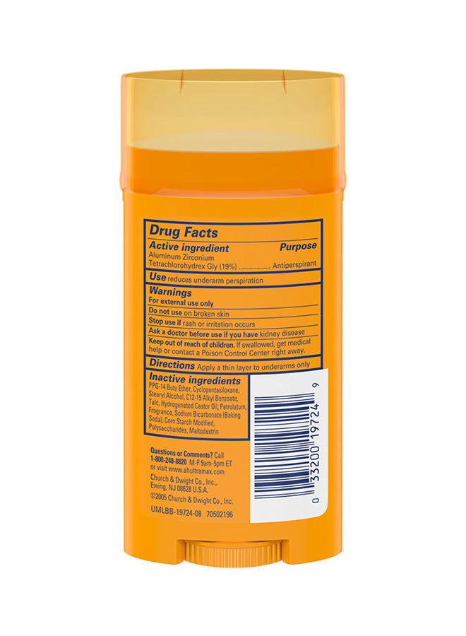 Arm & Hammer Ultramax Solid Antiperspirant Deodorant Yellow 73grams - Image 2