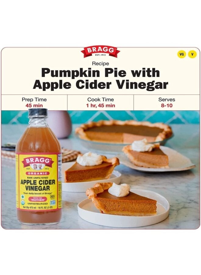 Bragg Organic Raw Apple Cider Vinegar Health Supplement 473Ml - Image 2