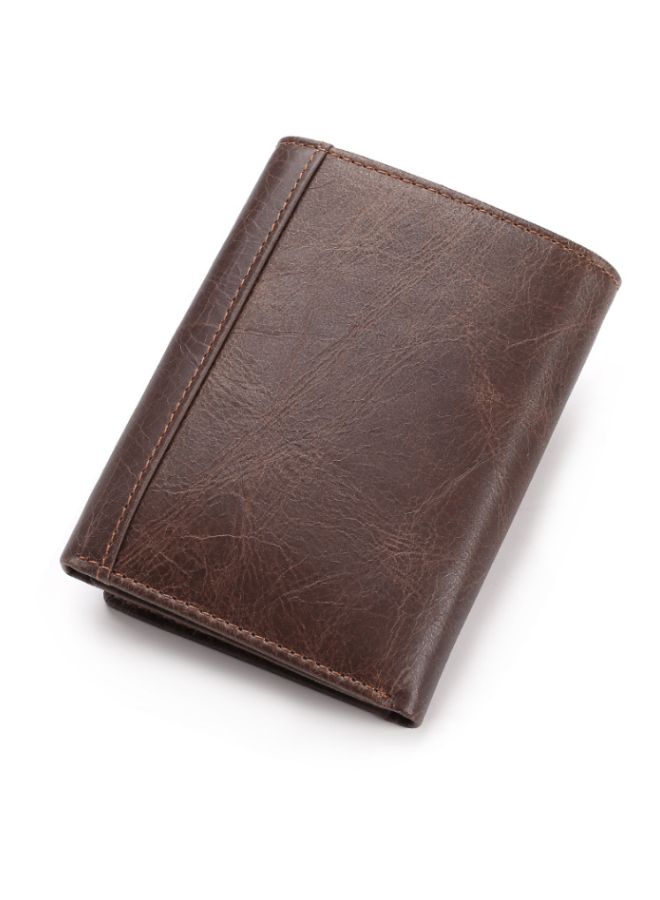 بيوينتي محفظة رجالي بتصميم ثلاثي الطيات بني داكن - Image 2