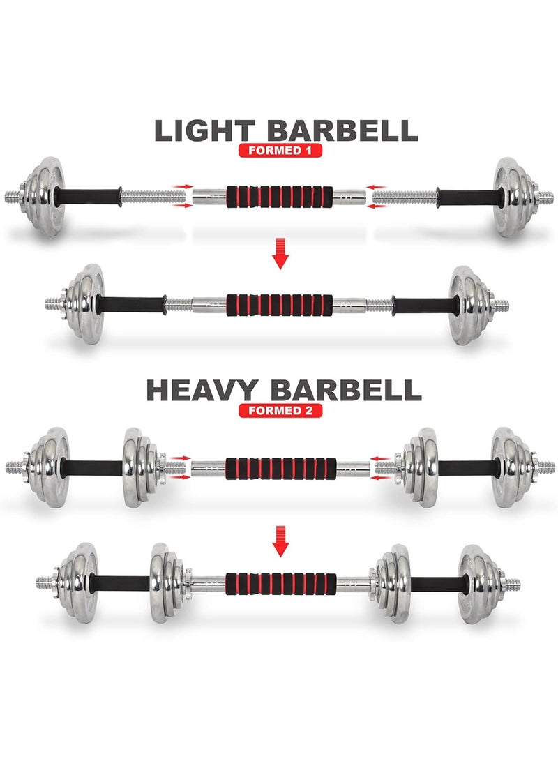 SkyLand - Chrome Dumbbell Set With Connector 20kg - Image 1
