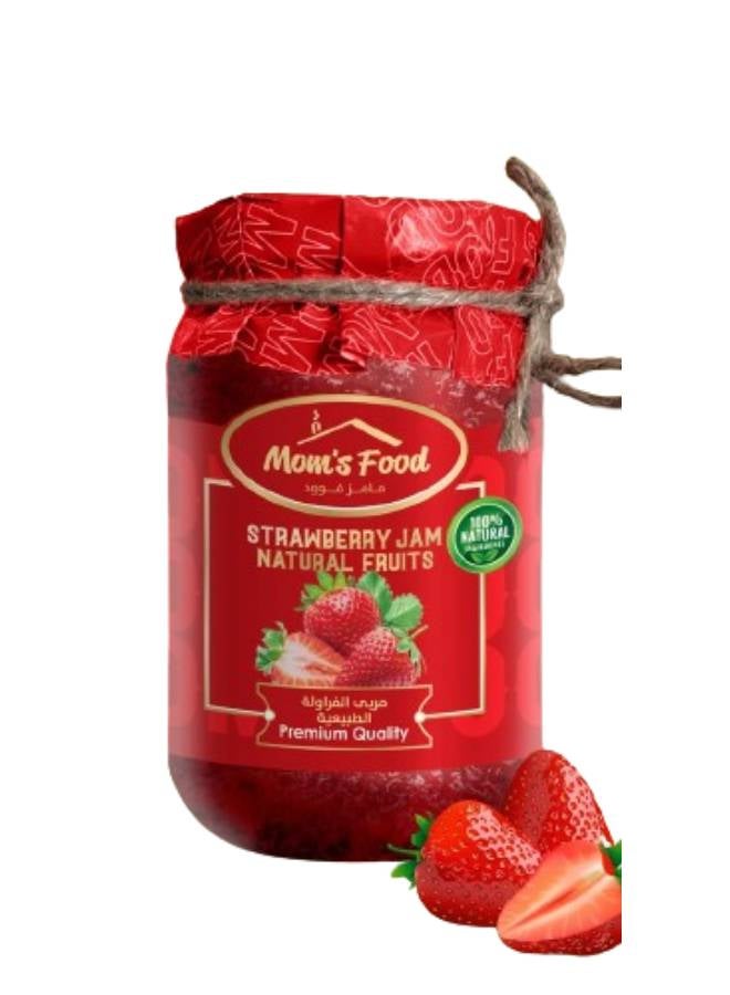 Mom's Food Premium Quality Strawberry Jam Jar 350grams