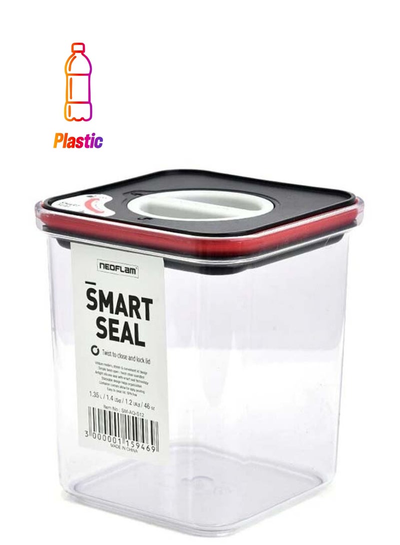 Neoflam Smart Seal Container Clear 1.35Liters