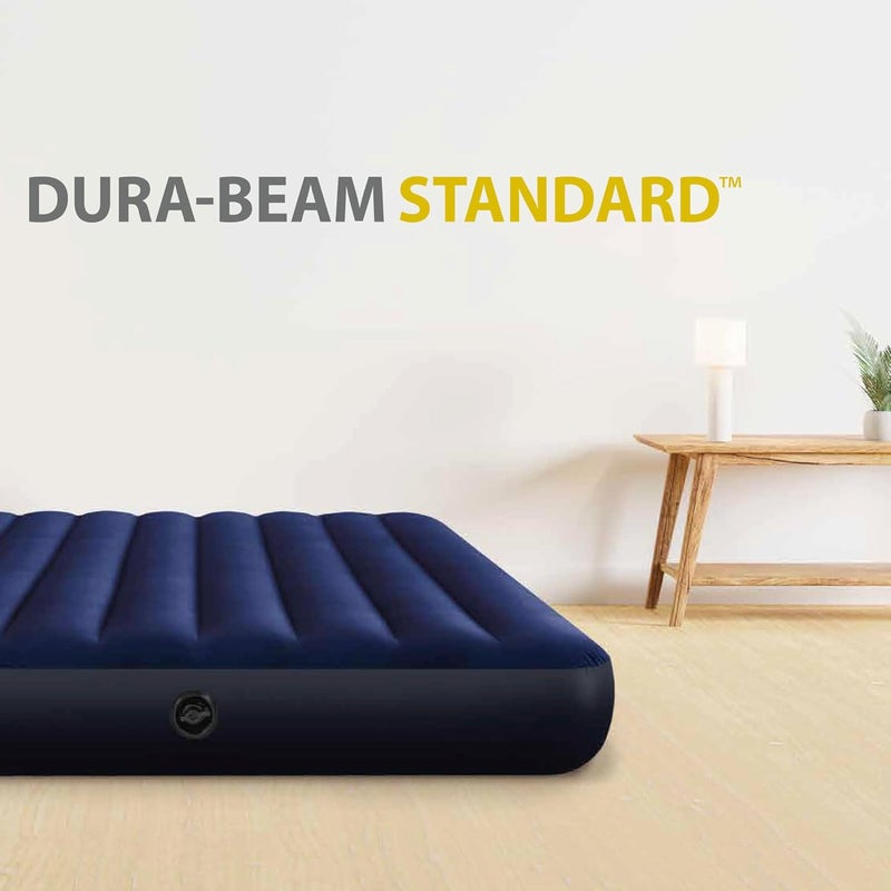 Intex Air Bed Intex DuraBeam Classic Downy (191 x 99 x 25 cm) Pump is not included Combination Multicolour 137x191x25cm - Image 2