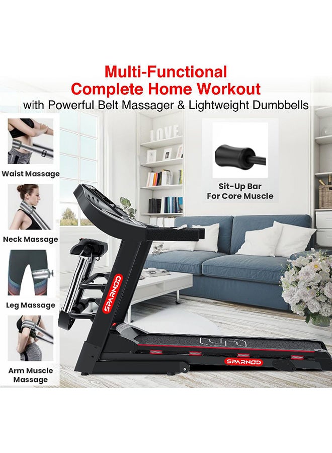 سبانود فيتنيس جهاز سير داخلي مزود بمحرك Sth-3500 بقوة 1.75 حصان وقابل للطي للاستخدام المنزلي - Image 5