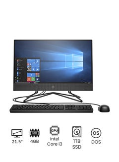 200G4 All-In-One Desktop With Full HD 21.5-Inch Display, Core i3 Processor/4GB RAM/256GB SSD/Intel UHD Graphics With Keyboard And Mouse Grey