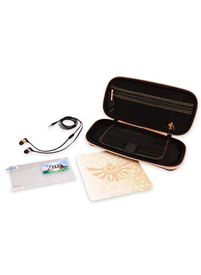 PowerA - PowerA Travel Protection Gaming Console Kit Case for Nintendo Switch with Accessories Storage, The Legend of Zelda, Black and Gold - Image 1