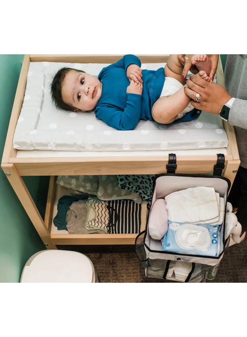 tommee tippee Nappy Caddy, Changing Table Nappy Organiser CaddyFor Nursery, Grey