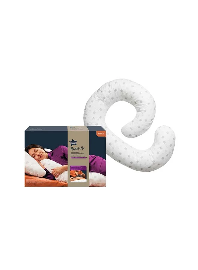 tommee tippee Pack Of 1 Made For Me Pregnancy And Breastfeeding Pillow Support, White