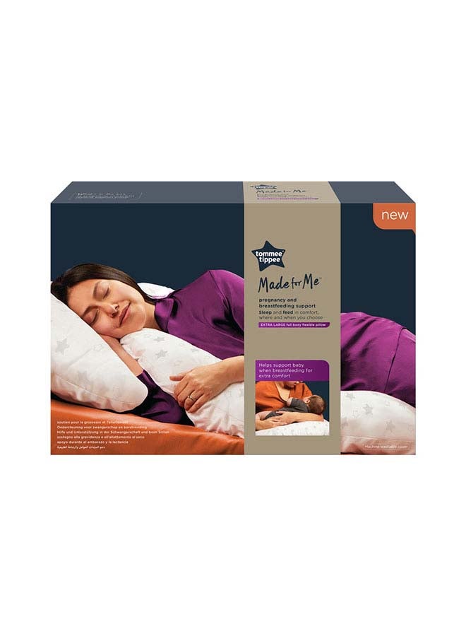 tommee tippee Tommee Tippee, Made for Me Pregnancy and Breastfeeding Pillow Support, White, 1 Count (Pack of 1)  - Image 3
