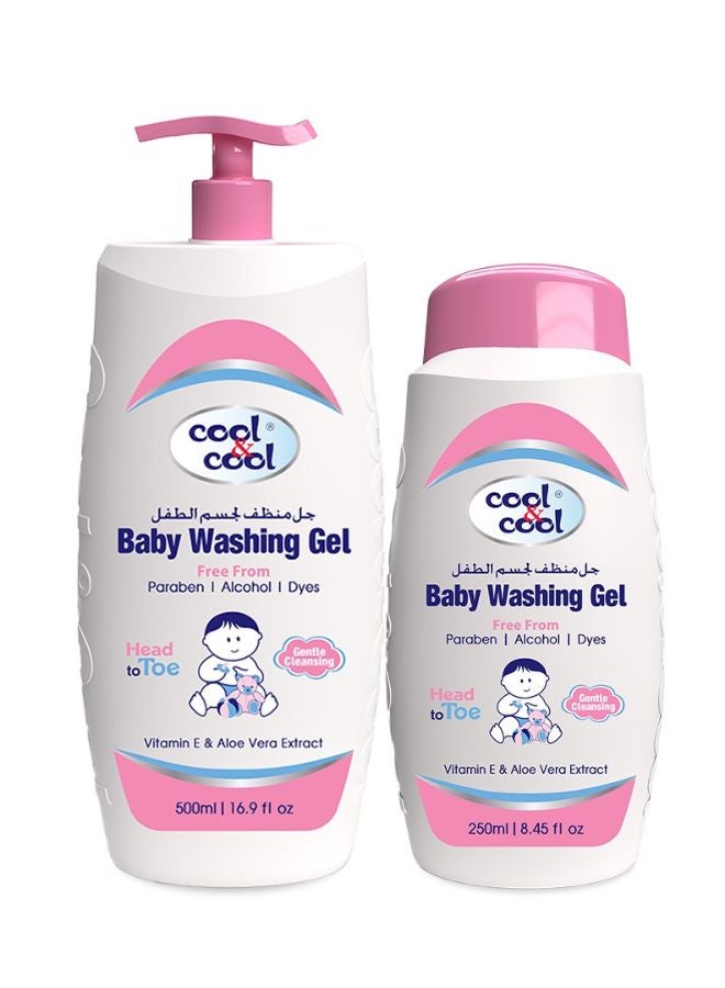 Cool & Cool - Baby Washing Gel 500ml+250ml Free - Image 1