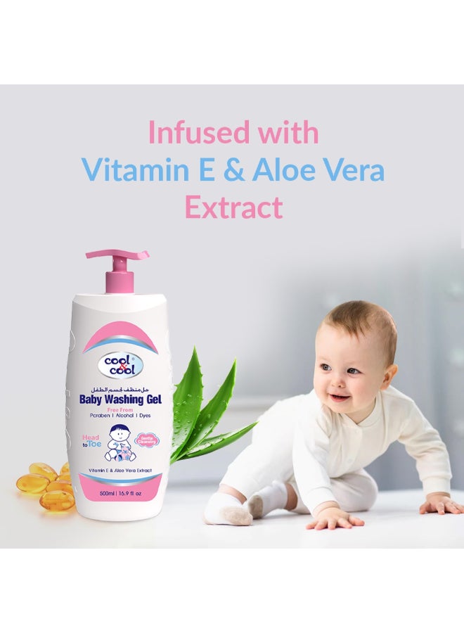 Cool & Cool - Baby Washing Gel 500ml+250ml Free - Image 1