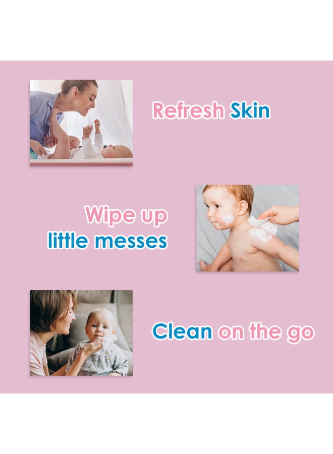 Cool & Cool - Extra Large Baby Wipes 84 Sheets Pack Of 4 - Image 1