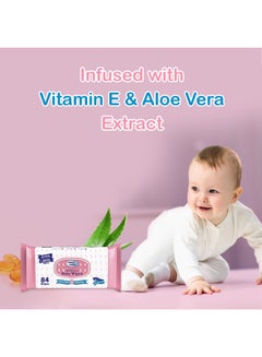 Cool & Cool Extra Large Baby Wipes 84 Sheets Pack Of 4  - Image 3
