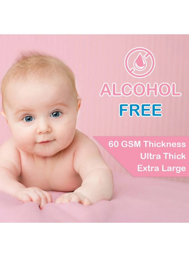 Cool & Cool - Extra Large Baby Wipes 84 Sheets Pack Of 4 - Image 1